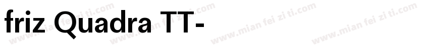 friz Quadra TT字体转换